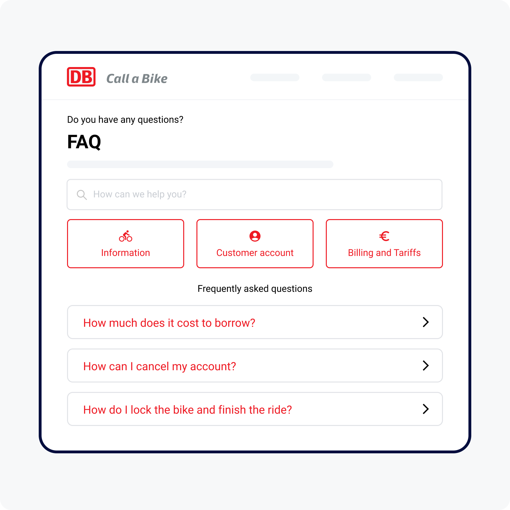 Real-time answers in FAQ\´s