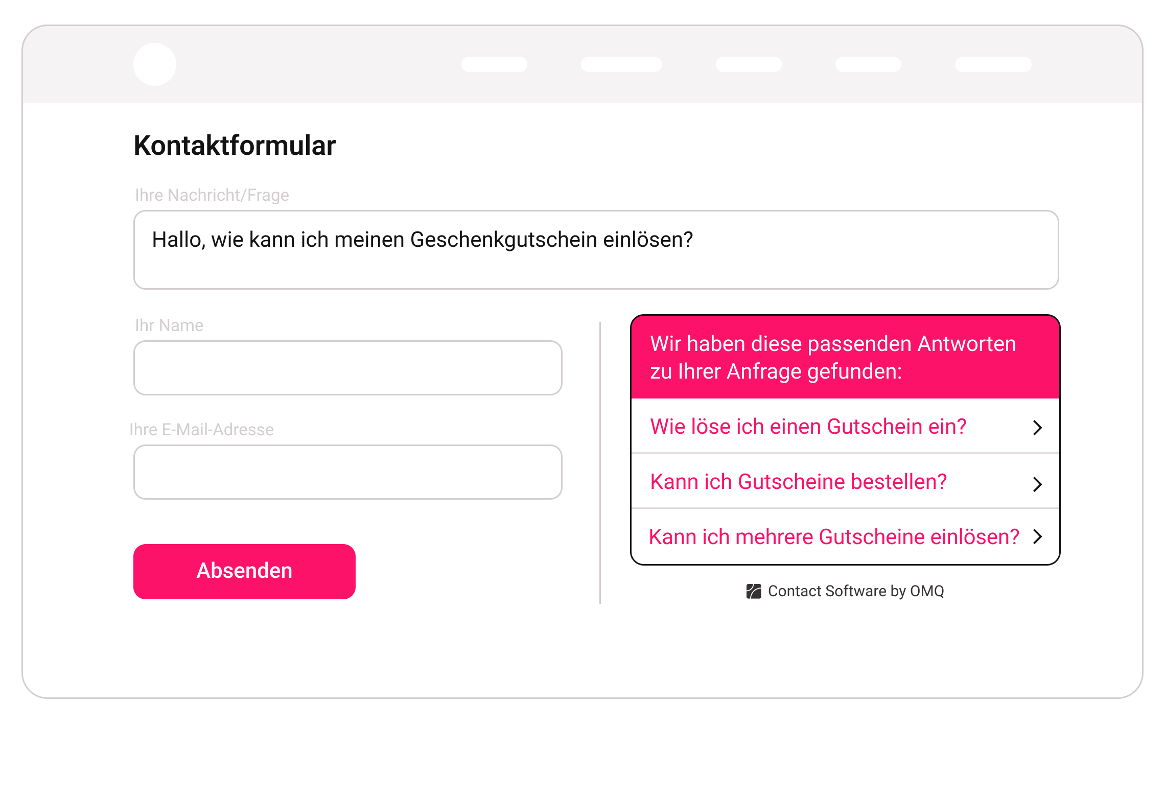 Kontaktformular