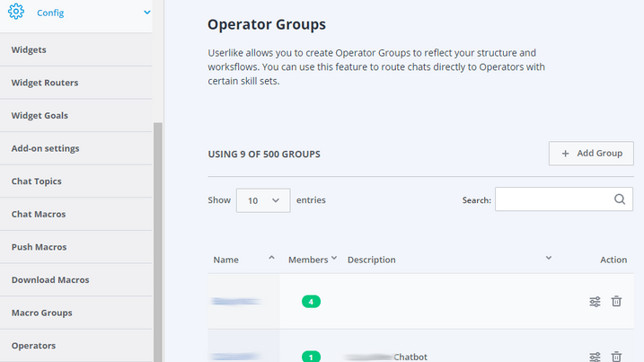 Creating New Operator Groups
