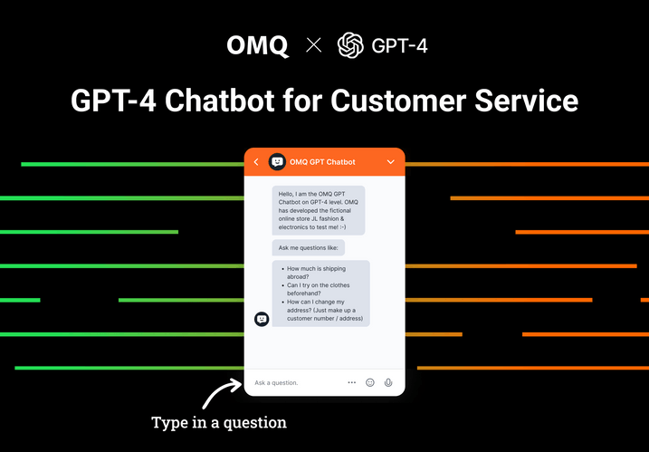 The new OMQ GPT Chatbot on GPT-4 / ChatGPT level The new OMQ GPT Chatbot on GPT-4 / ChatGPT level