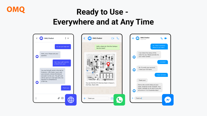 Customer Service via live chat or messengers provides 24/7 service and availability. Availability around the clock via live chat or messenger chat