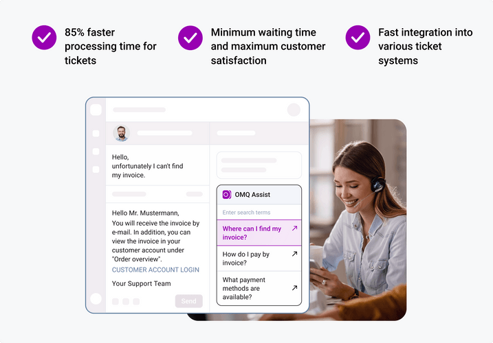 Automated ticket system for customer service. Automated ticket system