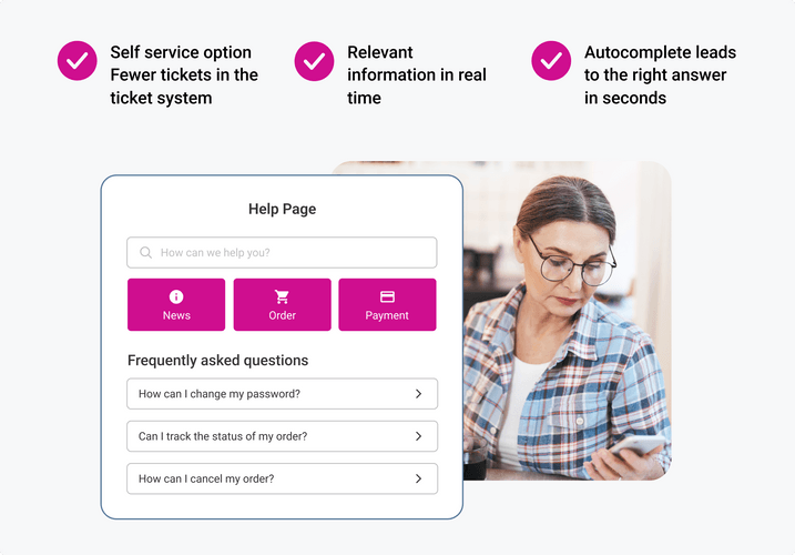 Advantages of an automated help page. Automated help page and its benefits