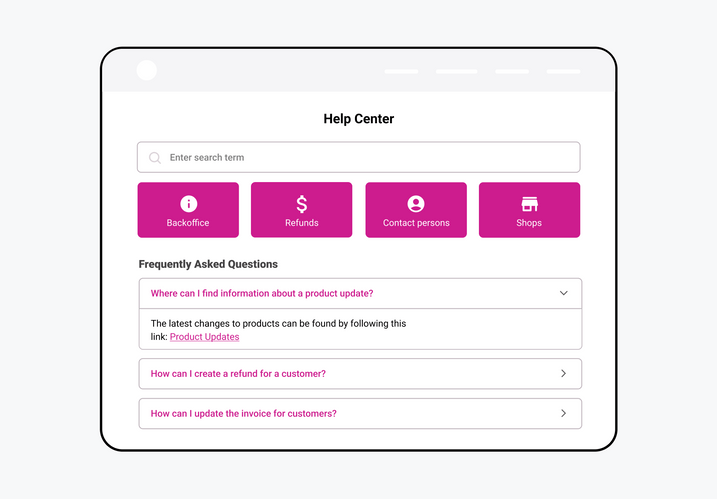 With OMQ Help, employees and customers can find the right information quickly and easily. With OMQ Help, employees and customers can find the right information quickly and easily.