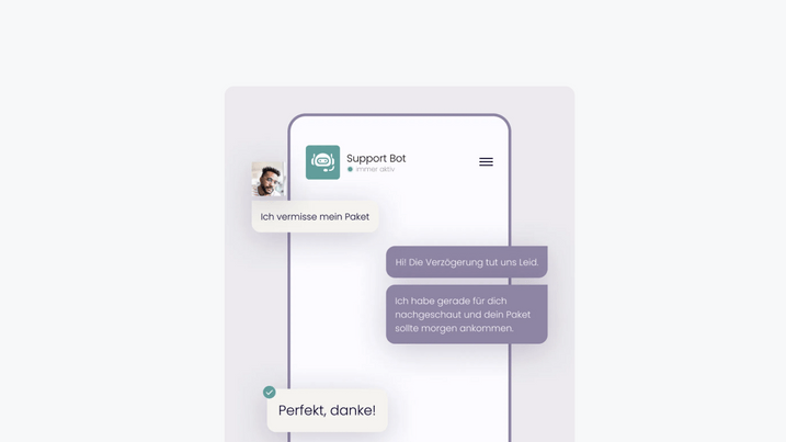 Example chat by melibo Source: melibo Support Bot with Live-Chat at melibo